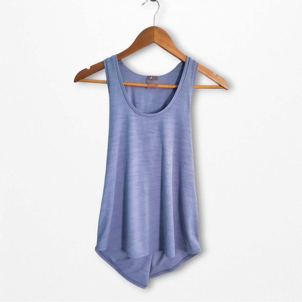 Calia Heather Blue Top With Criss-cross Back, Size S